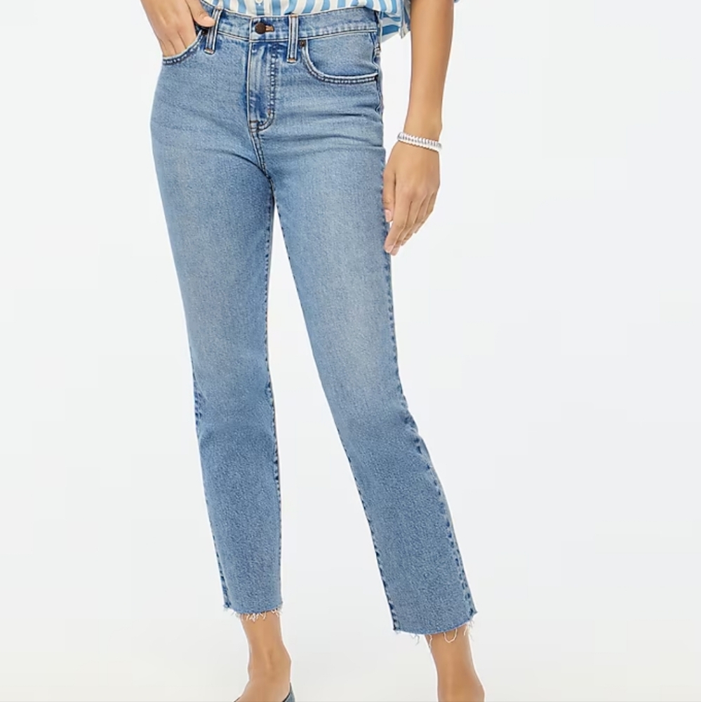 J. Crew Essential straight jean in all-day stretch Blue Size 30P